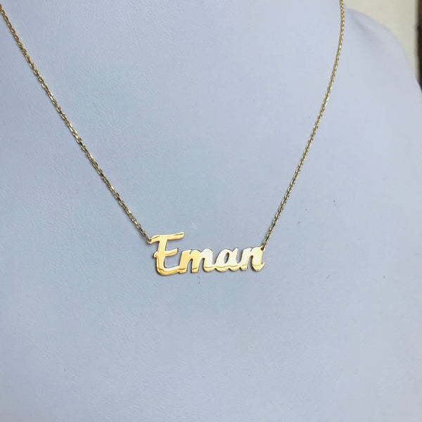Personalised Arabic Calligraphy necklace and Classic names