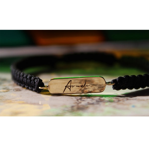 Curved Name Bar Bracelet