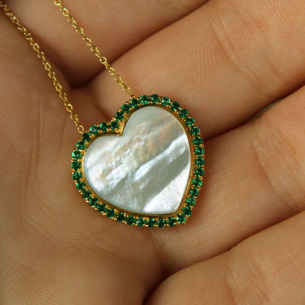 Green Heart Necklace