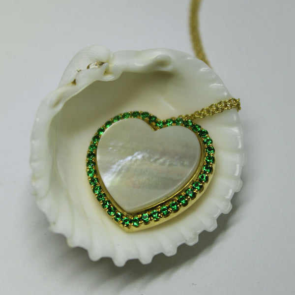 Green Heart Necklace