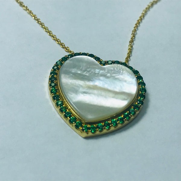 Green Heart Necklace