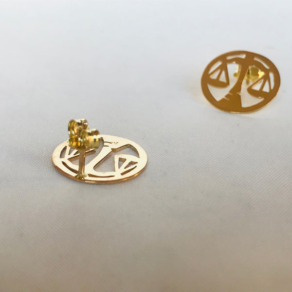 Libra Zodiac Sign Earrings