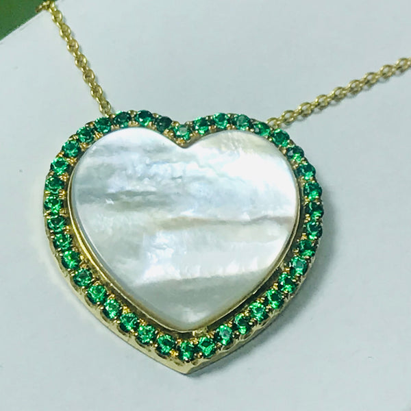 Green Heart Necklace