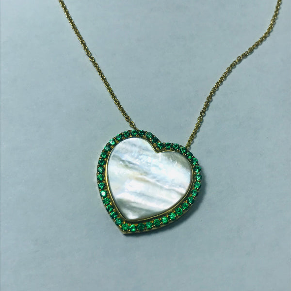 Green Heart Necklace
