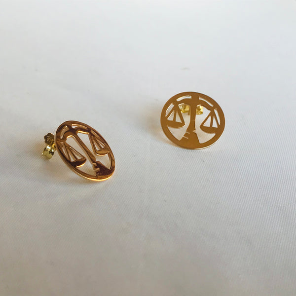 Libra Zodiac Sign Earrings