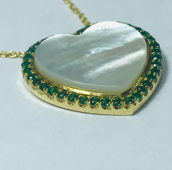 Green Heart Necklace
