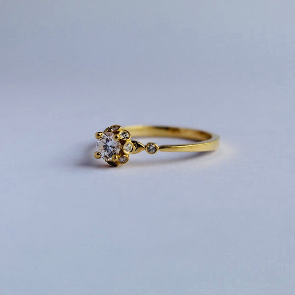 Diamond Sharnel ring