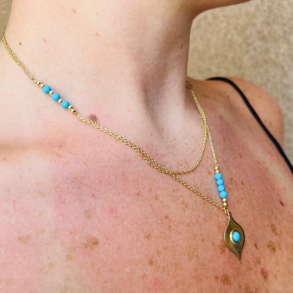 Turquoise EVIL-EYE necklace