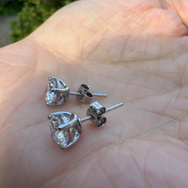 18K Gold 2.00 CTW Lab-Grown Diamond Stud Earrings