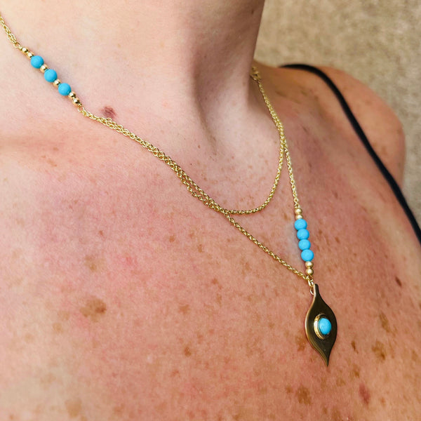 Turquoise EVIL-EYE necklace