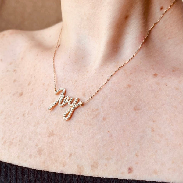 Ivy Diamond Name Necklace
