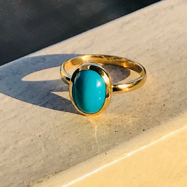 Oval Turquoise Ring