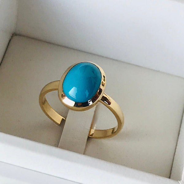 Oval Turquoise Ring