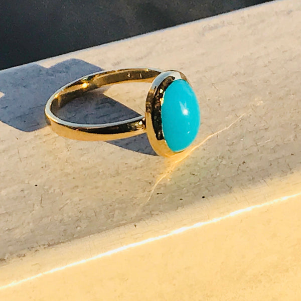Oval Turquoise Ring