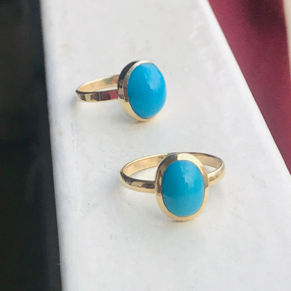 Oval Turquoise Ring