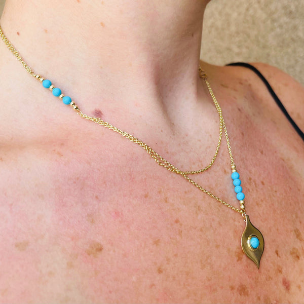 Turquoise EVIL-EYE necklace