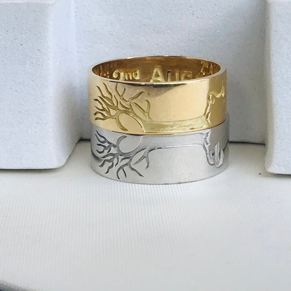 Tree of life Wedding ring