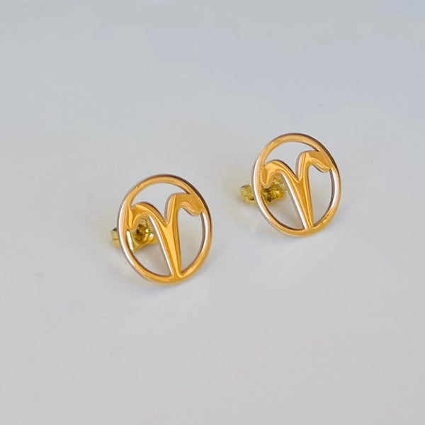 The Aries Zodiac Studs