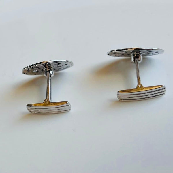 Arabic Calligraphy Cufflinks with diamonds