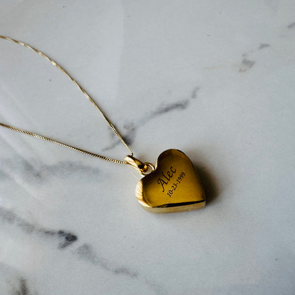 Cremation Ashes Heart Pendant