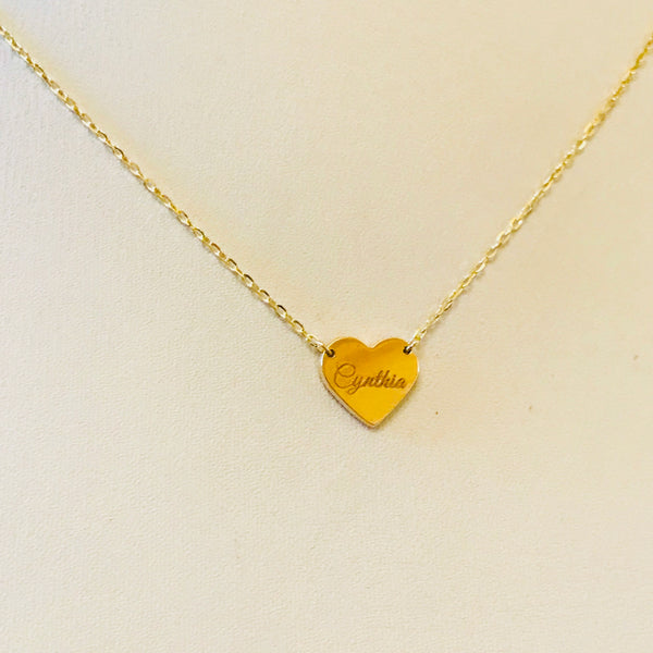 Engraved Mini Heart