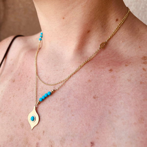 Turquoise EVIL-EYE necklace