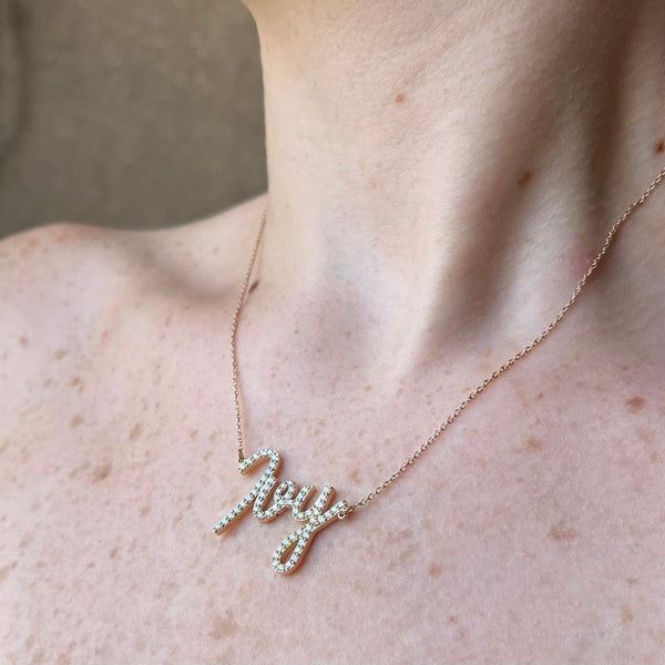 Ivy Diamond Name Necklace