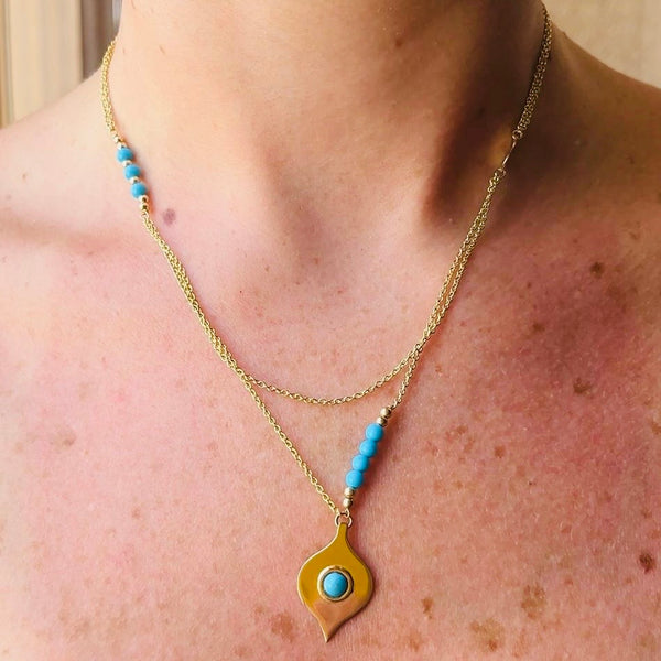 Turquoise EVIL-EYE necklace