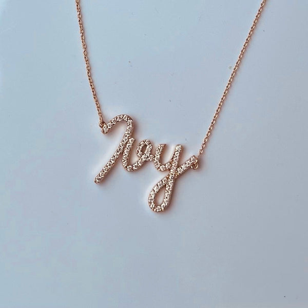 Ivy Diamond Name Necklace