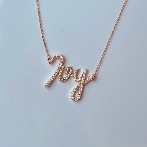 Ivy Diamond Name Necklace