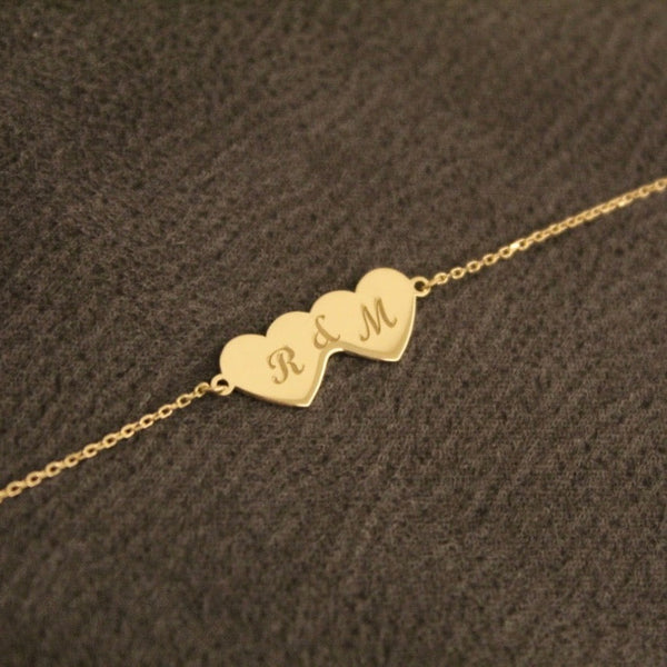 Double Heart Bracelet