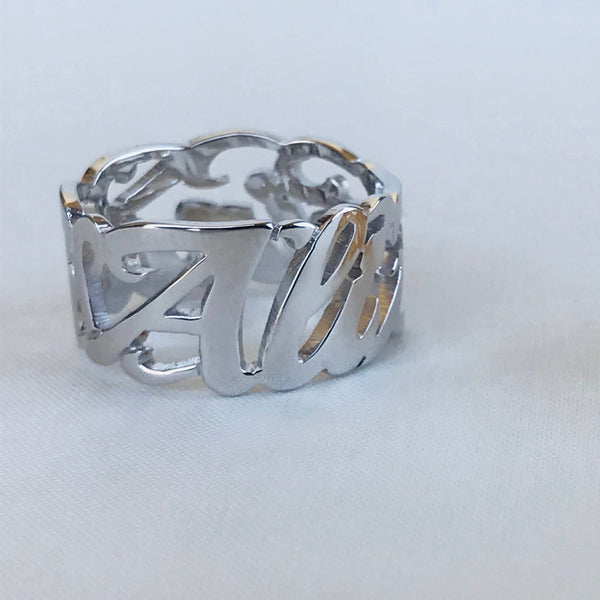 Latin Calligraphy Ring