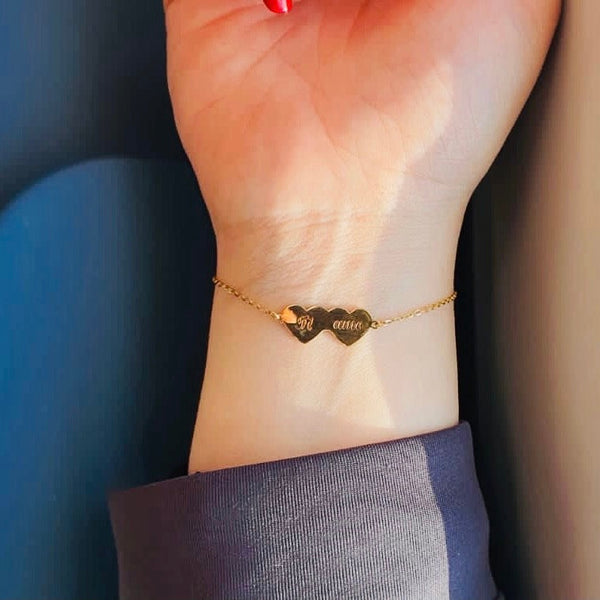 Double Heart Bracelet