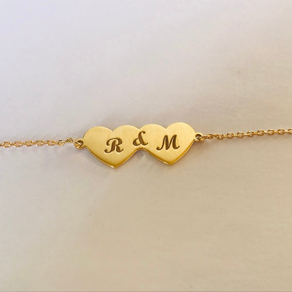 Double Heart Bracelet