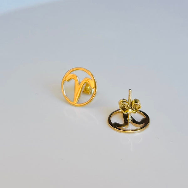 The Aries Zodiac Studs