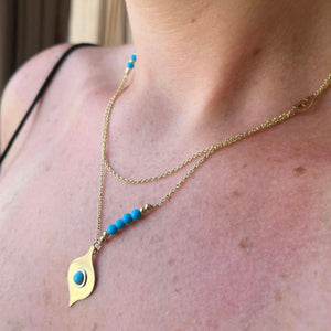Turquoise EVIL-EYE necklace