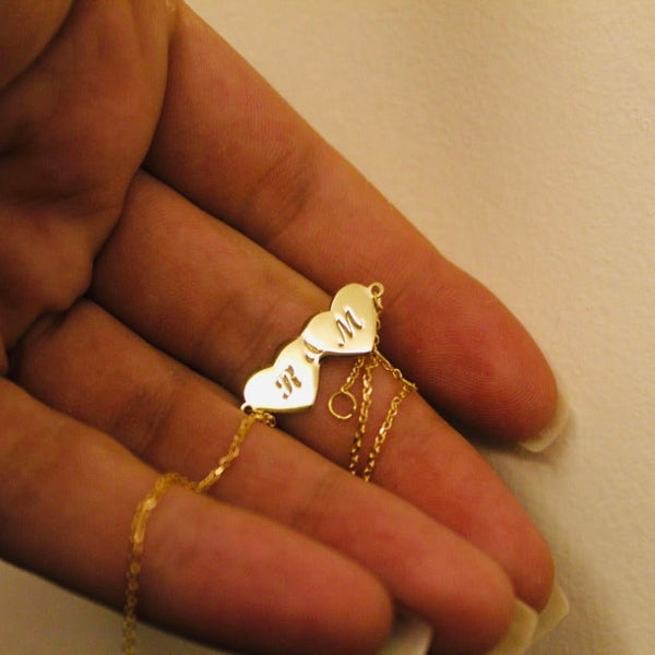 Double Heart Bracelet