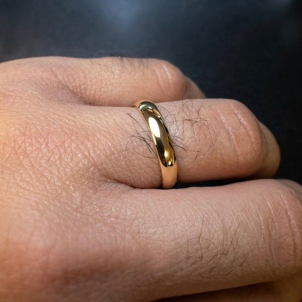 3.5mm High-Polished Classic Domed Wedding Band
