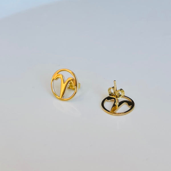 The Aries Zodiac Studs