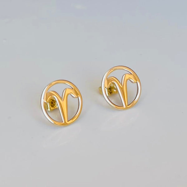 The Aries Zodiac Studs