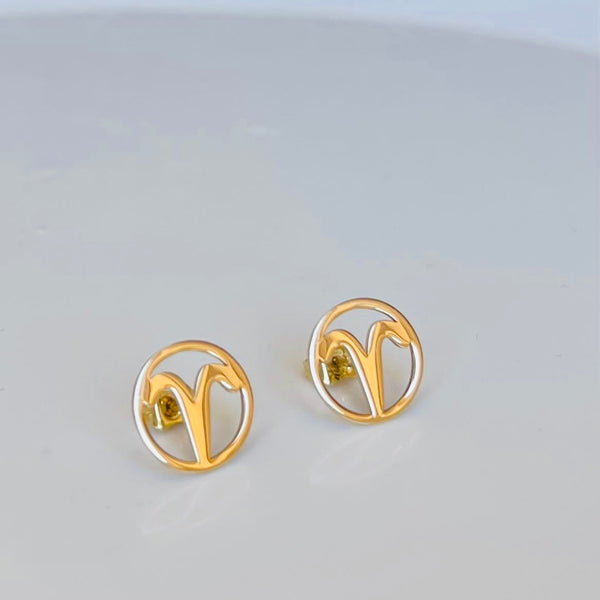 The Aries Zodiac Studs