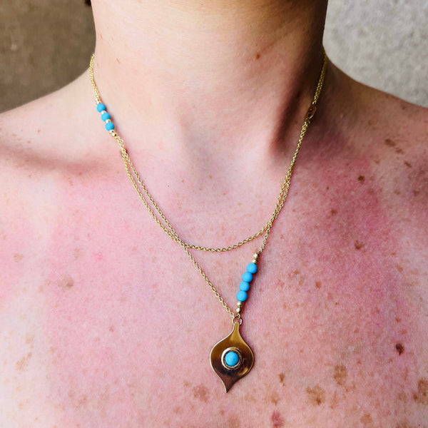 Turquoise EVIL-EYE necklace