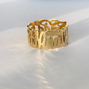 Latin Calligraphy Ring