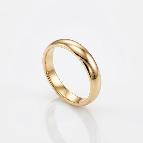 3.5mm High-Polished Classic Domed Wedding Band