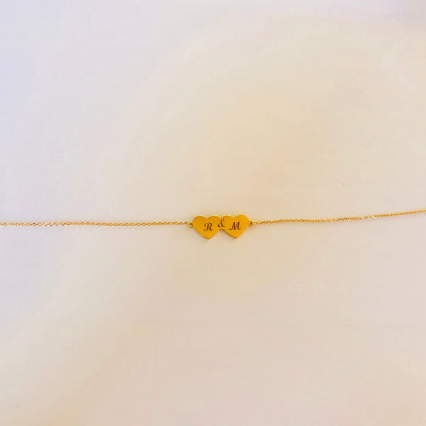Double Heart Bracelet