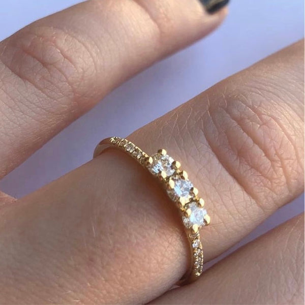 Trio Diamond Ring