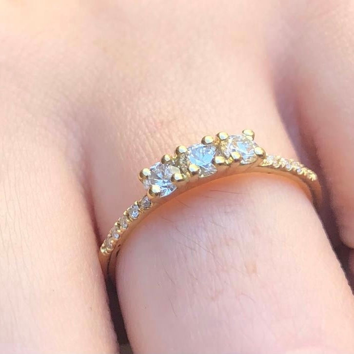 Trio Diamond Ring