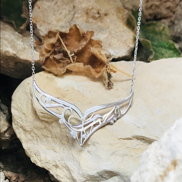 Arabic Calligraphy Wings Necklace - Customised Piece