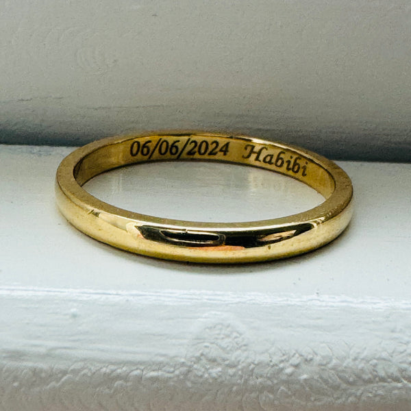 Simple wedding ring