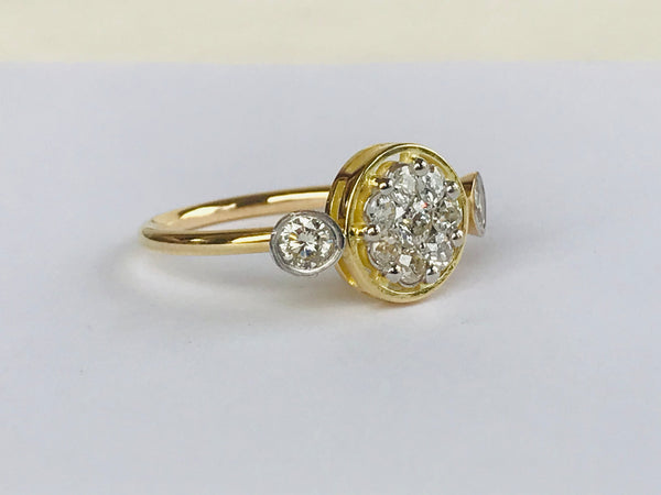 Circled Diamond Ring